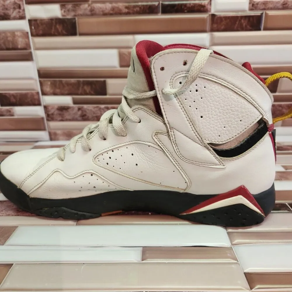 Nike Air Jordan 7 Retro Cardinal Men’s 12 White Red 2006 Vintage Basketball Shoe